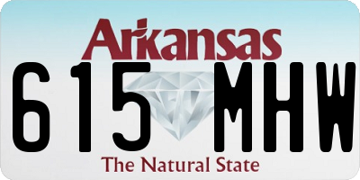 AR license plate 615MHW