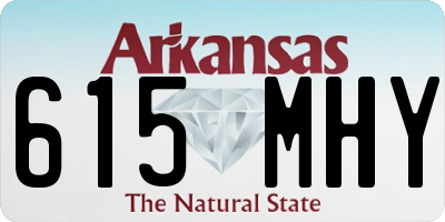 AR license plate 615MHY