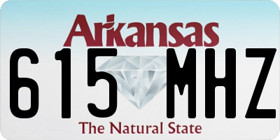 AR license plate 615MHZ