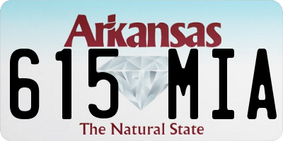 AR license plate 615MIA