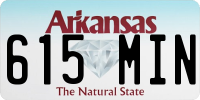 AR license plate 615MIN