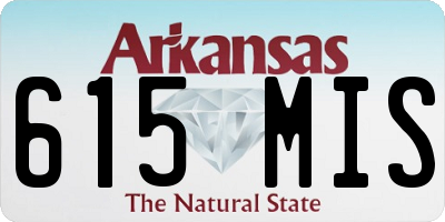 AR license plate 615MIS