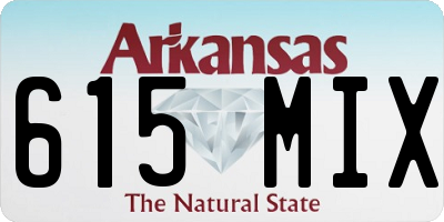 AR license plate 615MIX
