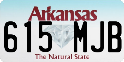 AR license plate 615MJB