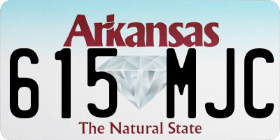 AR license plate 615MJC