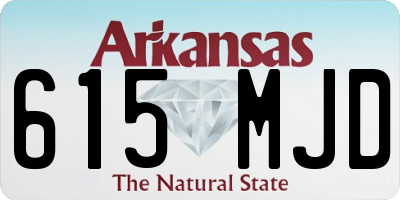 AR license plate 615MJD