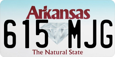 AR license plate 615MJG