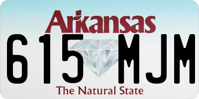 AR license plate 615MJM