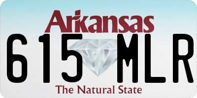AR license plate 615MLR