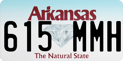 AR license plate 615MMH