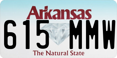 AR license plate 615MMW