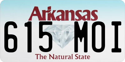AR license plate 615MOI