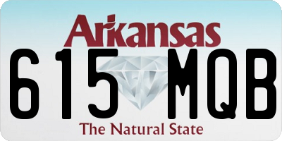 AR license plate 615MQB