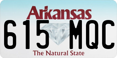 AR license plate 615MQC