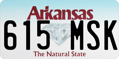 AR license plate 615MSK