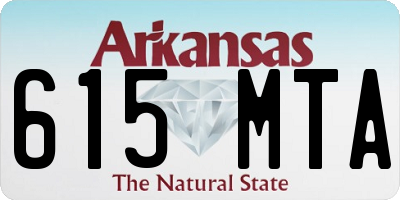 AR license plate 615MTA