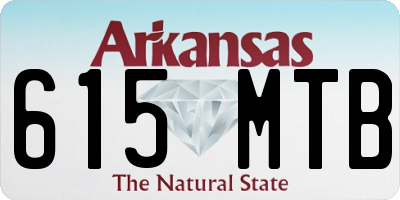 AR license plate 615MTB