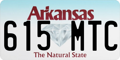 AR license plate 615MTC