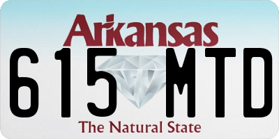AR license plate 615MTD