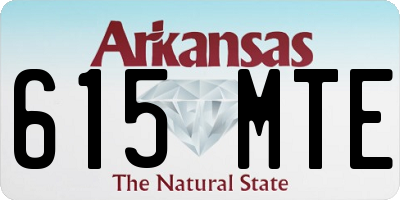 AR license plate 615MTE