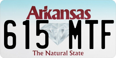 AR license plate 615MTF