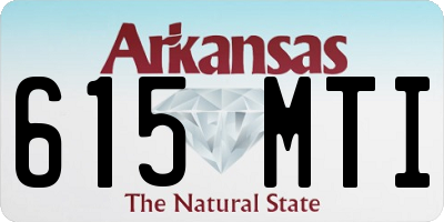 AR license plate 615MTI