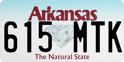 AR license plate 615MTK