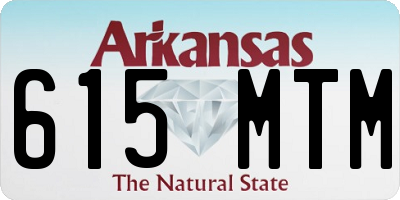 AR license plate 615MTM