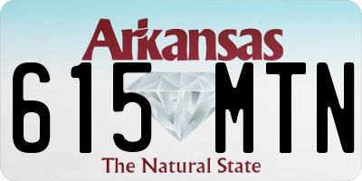 AR license plate 615MTN