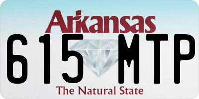 AR license plate 615MTP