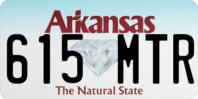 AR license plate 615MTR