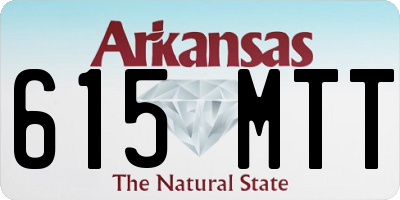 AR license plate 615MTT