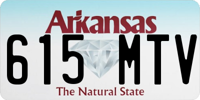 AR license plate 615MTV