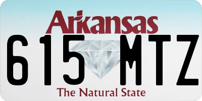 AR license plate 615MTZ