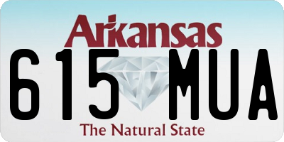 AR license plate 615MUA