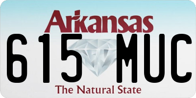 AR license plate 615MUC
