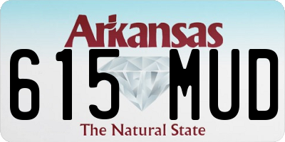 AR license plate 615MUD