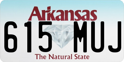 AR license plate 615MUJ