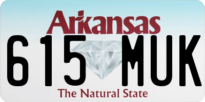AR license plate 615MUK