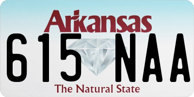 AR license plate 615NAA