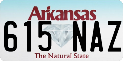 AR license plate 615NAZ