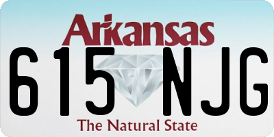 AR license plate 615NJG