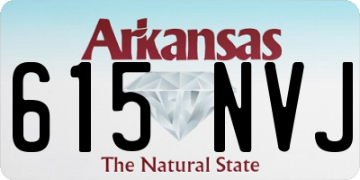 AR license plate 615NVJ