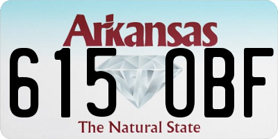 AR license plate 615OBF