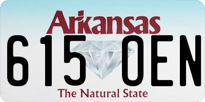 AR license plate 615OEN
