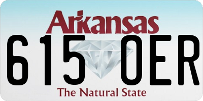 AR license plate 615OER
