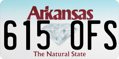 AR license plate 615OFS