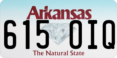AR license plate 615OIQ