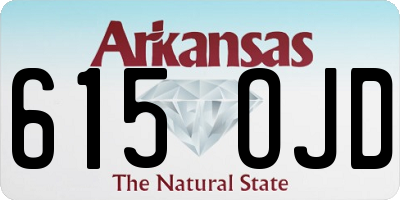 AR license plate 615OJD