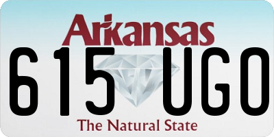 AR license plate 615UGO